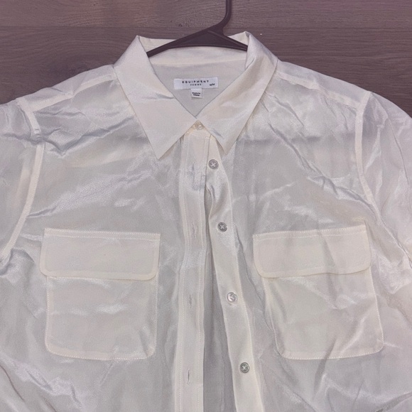Equipment Tops - Equipment Cream Silk Blouse 100 sillones
